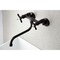 Kingston Brass KS115ORB Adjustable Center Wall Mount Bathroom Faucet, Oil Rubbed Bronze KS115ORB - alternate 4